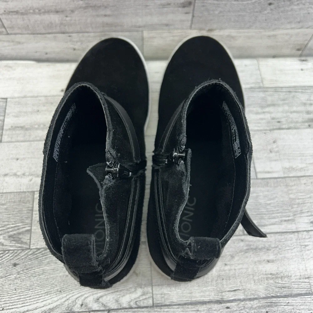 Vionic Women's Mitzi Black‎ Suede Strappy Comfort Ankle Boots Size 7M (TVW5075)